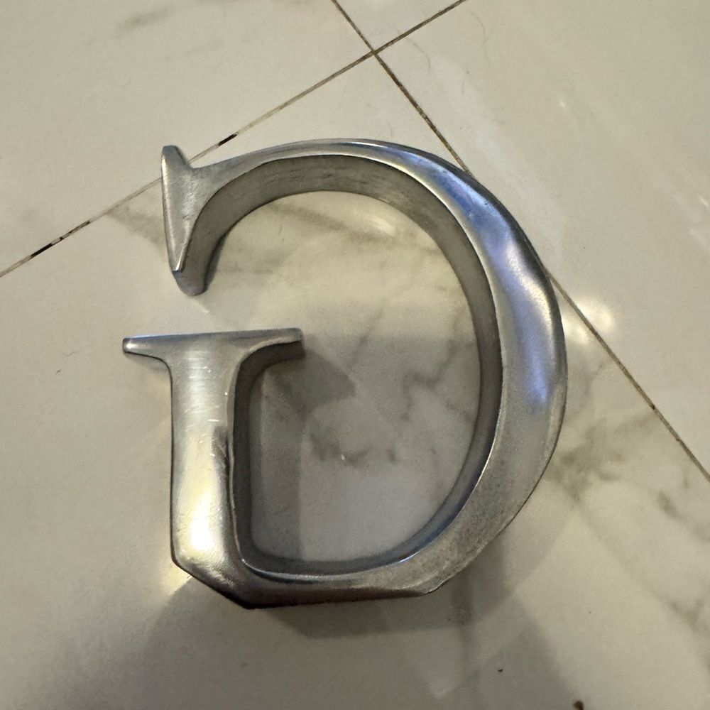 Silver Metal Letter G Decor #23 - Picture 4 of 4